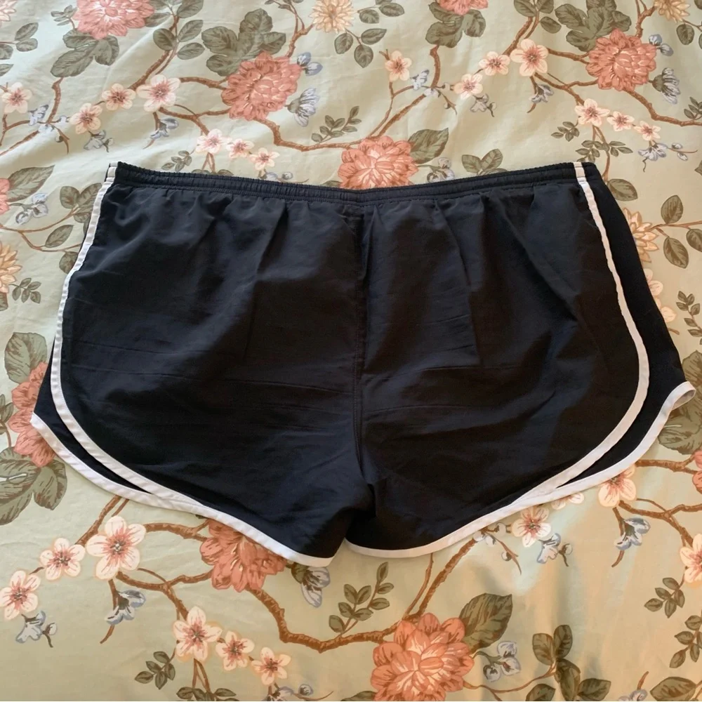 Nike Women's Black and White Athletic Shorts - Picture 3 of 3